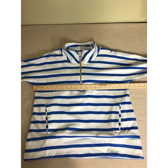 Addison Bay Women Nautical Striped Mock Neck Pullover Sz. XS NWT Beach … - Picture 9 of 12